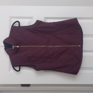 Quilted wine color Old Navy vest